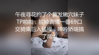 午夜寻花约了个黄发嫩穴妹子TP啪啪，脱掉调情一番69口交骑乘后入猛操，呻吟娇喘搞了两炮