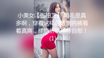 小美女【张柏芝】 阴毛是真多啊，穿着这样的透明内裤看着真爽，揉奶娇喘呻吟自慰！ (1)